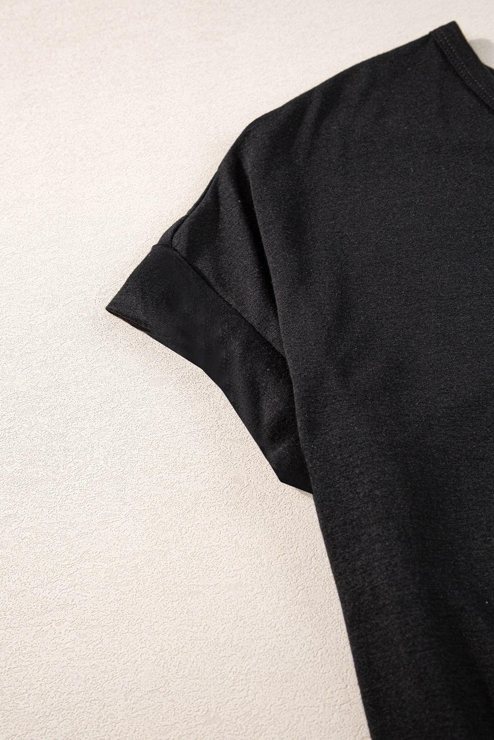 Blue Zone Planet | Black V Neck Hidden Pocket Splits Maxi T-shirt Dress Blue Zone Planet