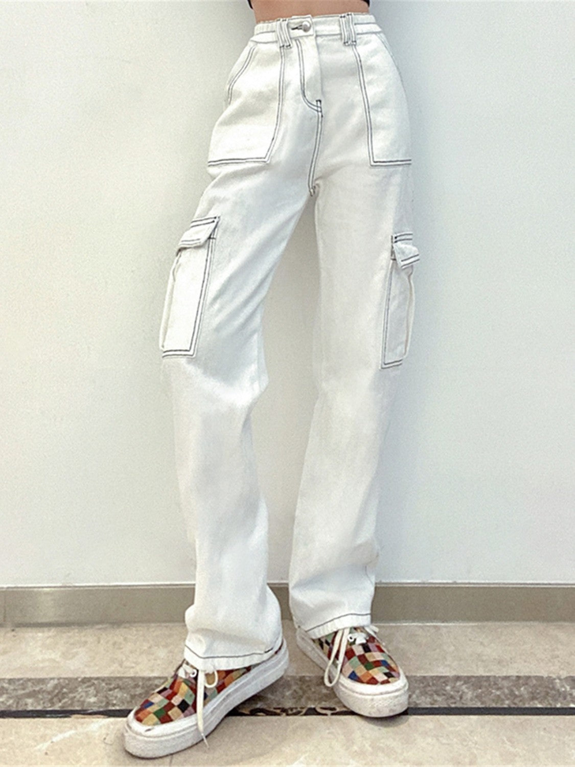 Straight Jeans with Pockets BLUE ZONE PLANET