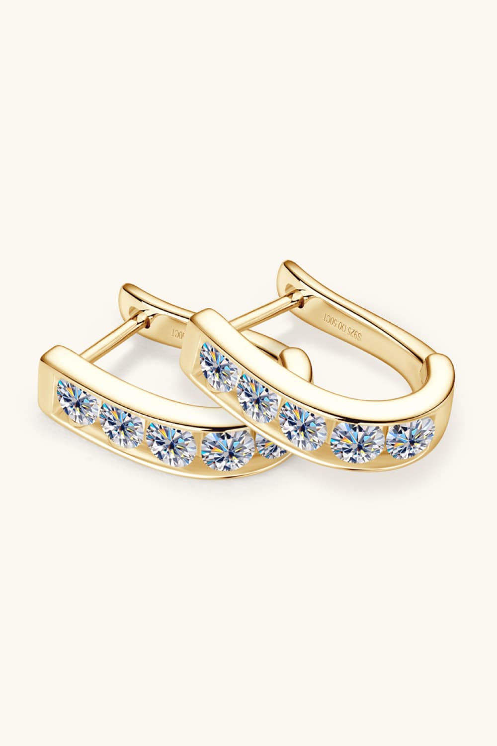 1 Carat Moissanite 925 Sterling Silver Earrings BLUE ZONE PLANET