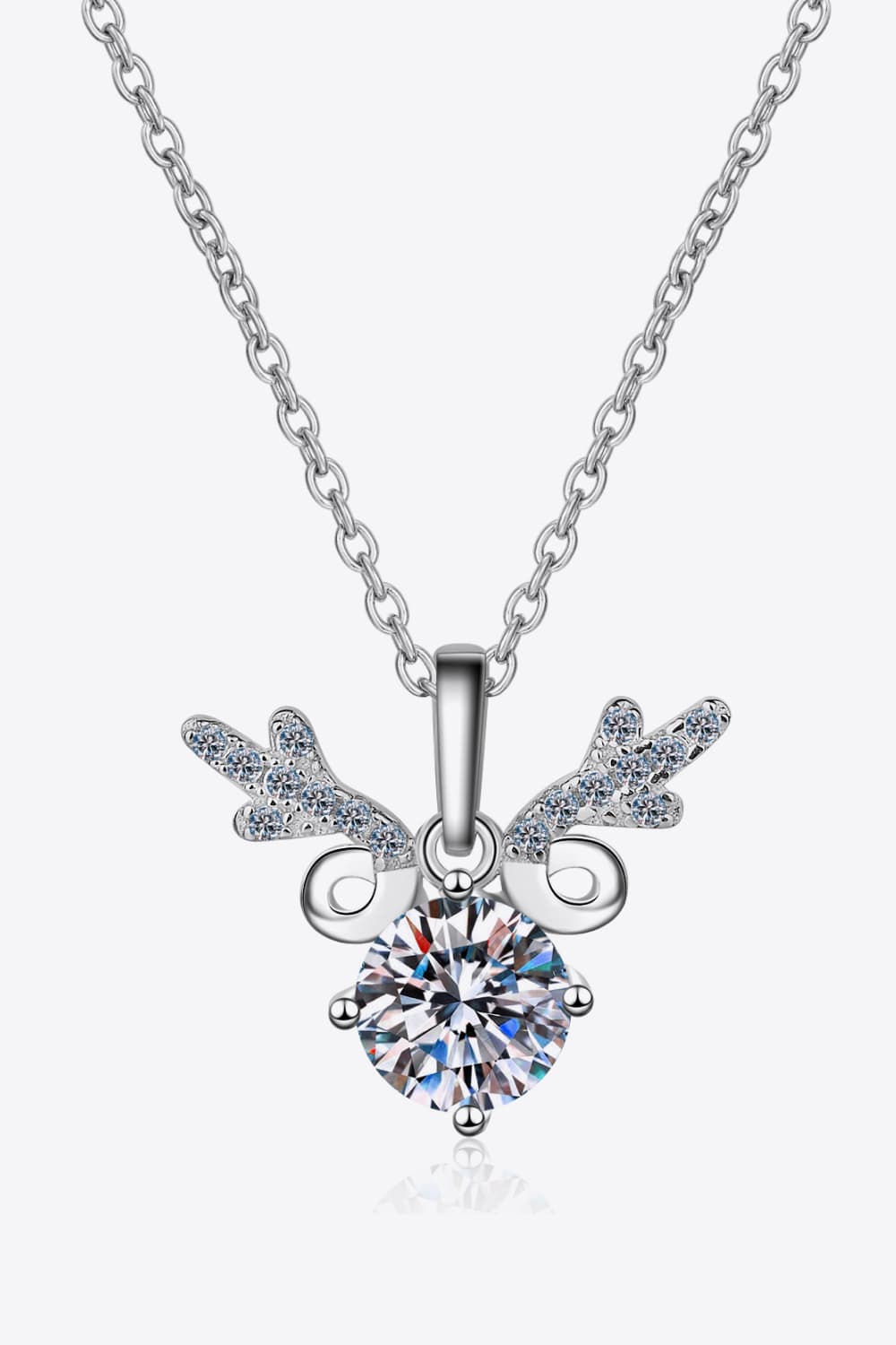 1 Carat Moissanite 925 Sterling Silver Necklace BLUE ZONE PLANET