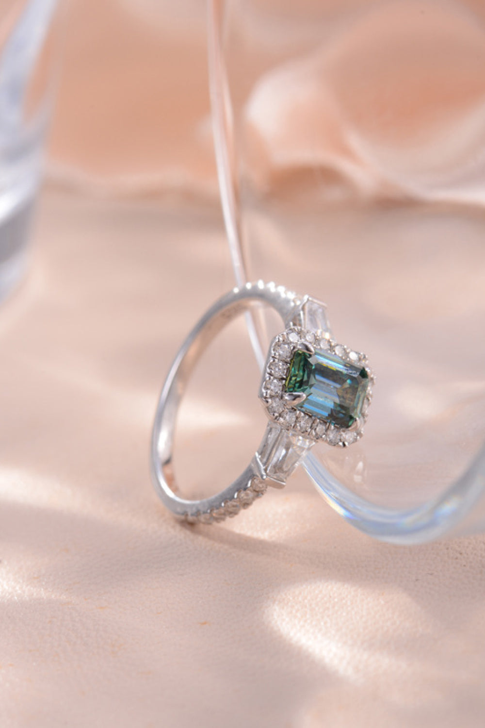 1 Carat Moissanite 925 Sterling Silver Ring BLUE ZONE PLANET