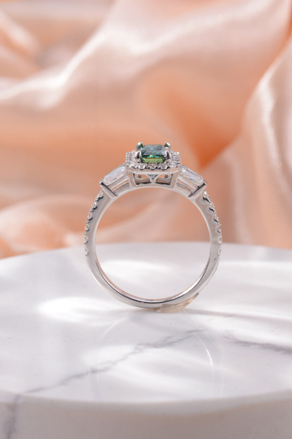 1 Carat Moissanite 925 Sterling Silver Ring BLUE ZONE PLANET