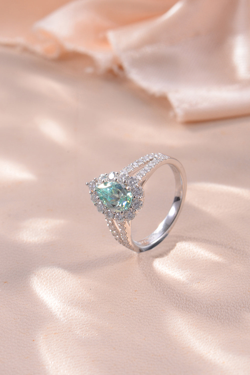 1 Carat Moissanite 925 Sterling Silver Ring BLUE ZONE PLANET