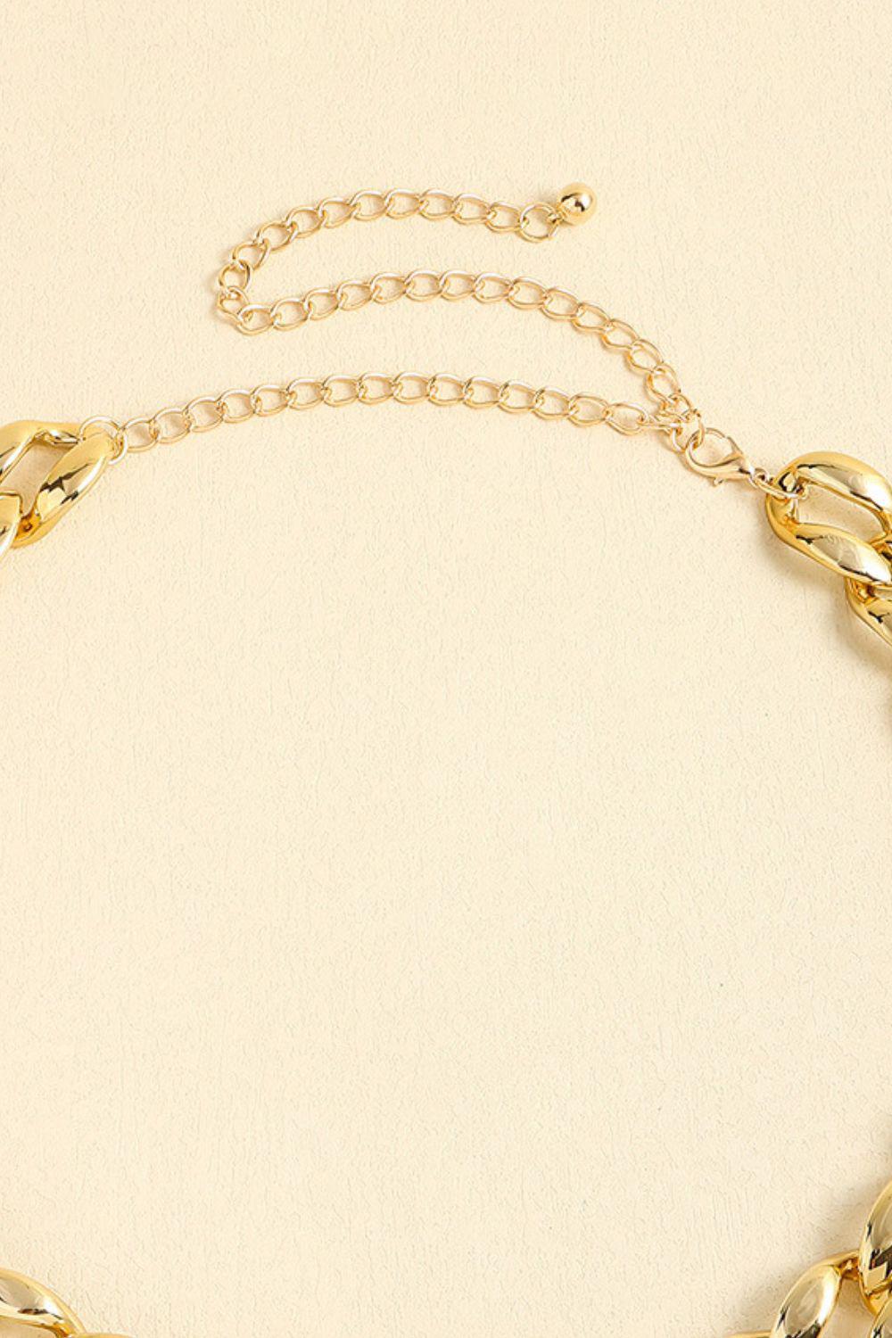 1" Width Acrylic Curb Chain Belt BLUE ZONE PLANET