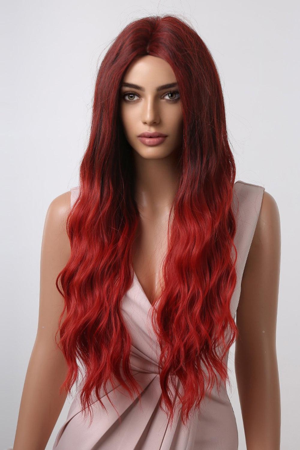 13*1" Full-Machine Wigs Synthetic Long Wave 27" BLUE ZONE PLANET