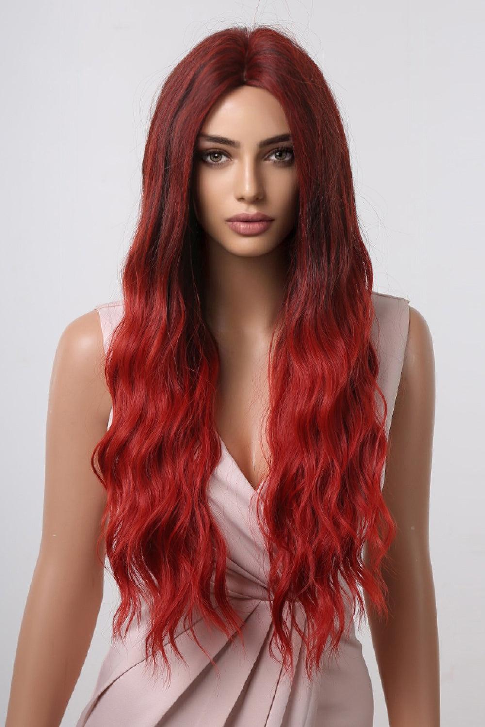13*1" Full-Machine Wigs Synthetic Long Wave 27" BLUE ZONE PLANET