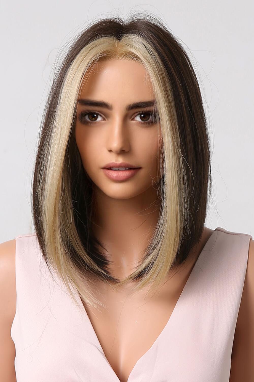 13*1" Full-Machine Wigs Synthetic Mid-length Straight 9" BLUE ZONE PLANET