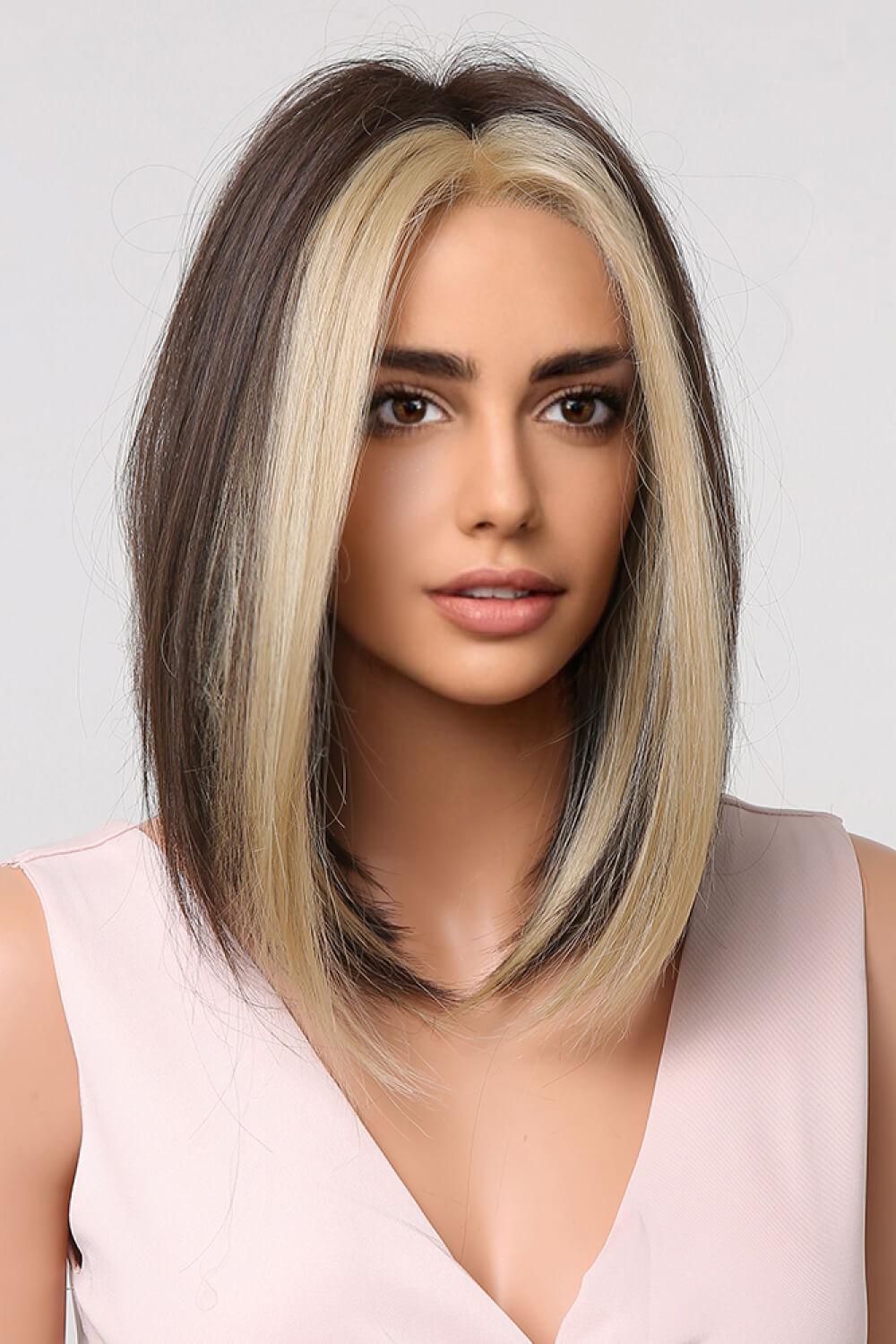 13*1" Full-Machine Wigs Synthetic Mid-length Straight 9" BLUE ZONE PLANET