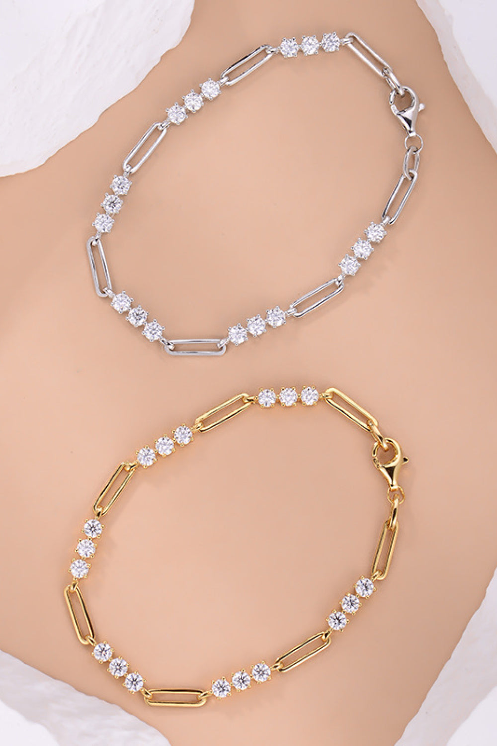 1.8 Carat Moissanite 925 Sterling Silver Bracelet BLUE ZONE PLANET