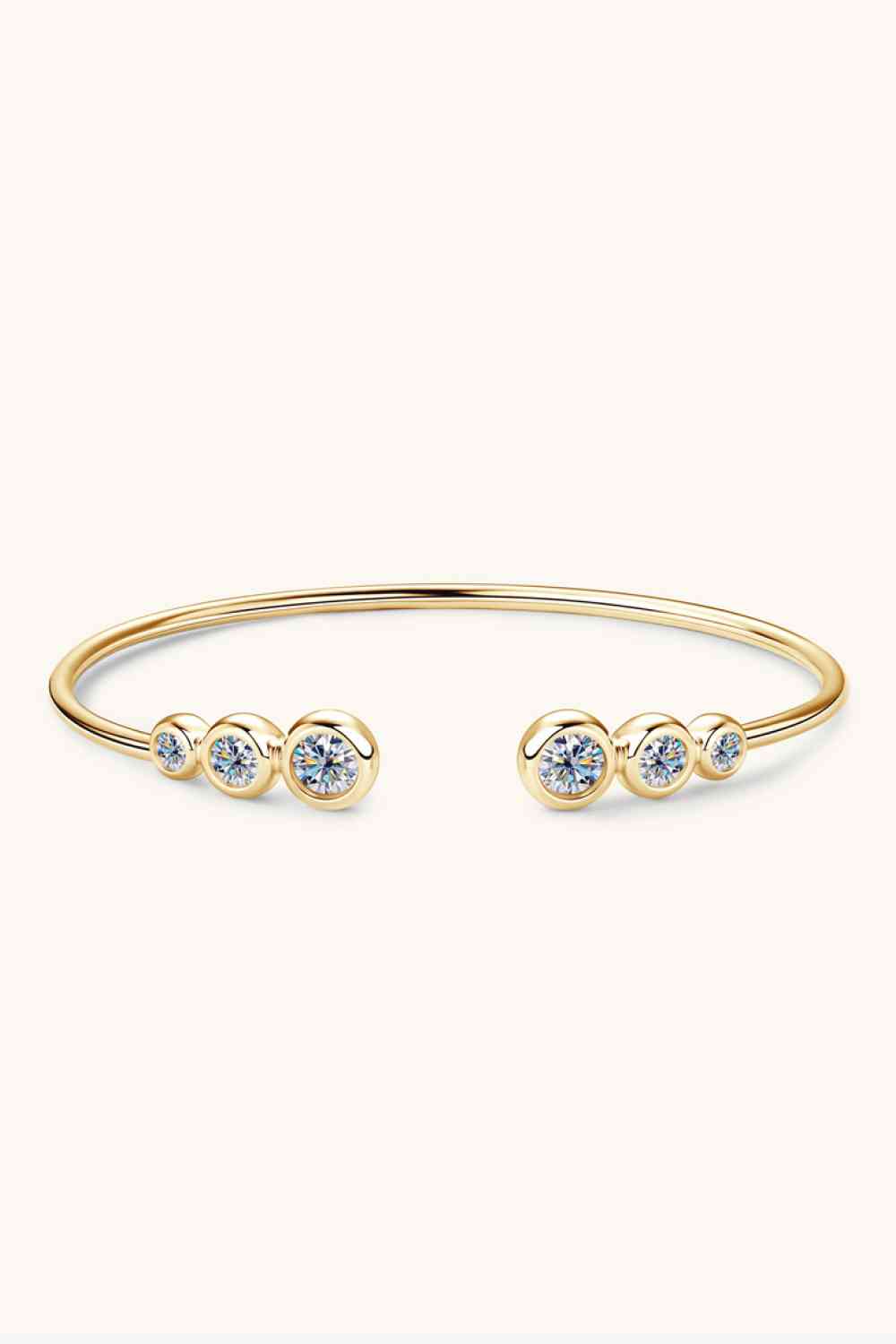 1.8 Carat Moissanite 925 Sterling Silver Bracelet BLUE ZONE PLANET