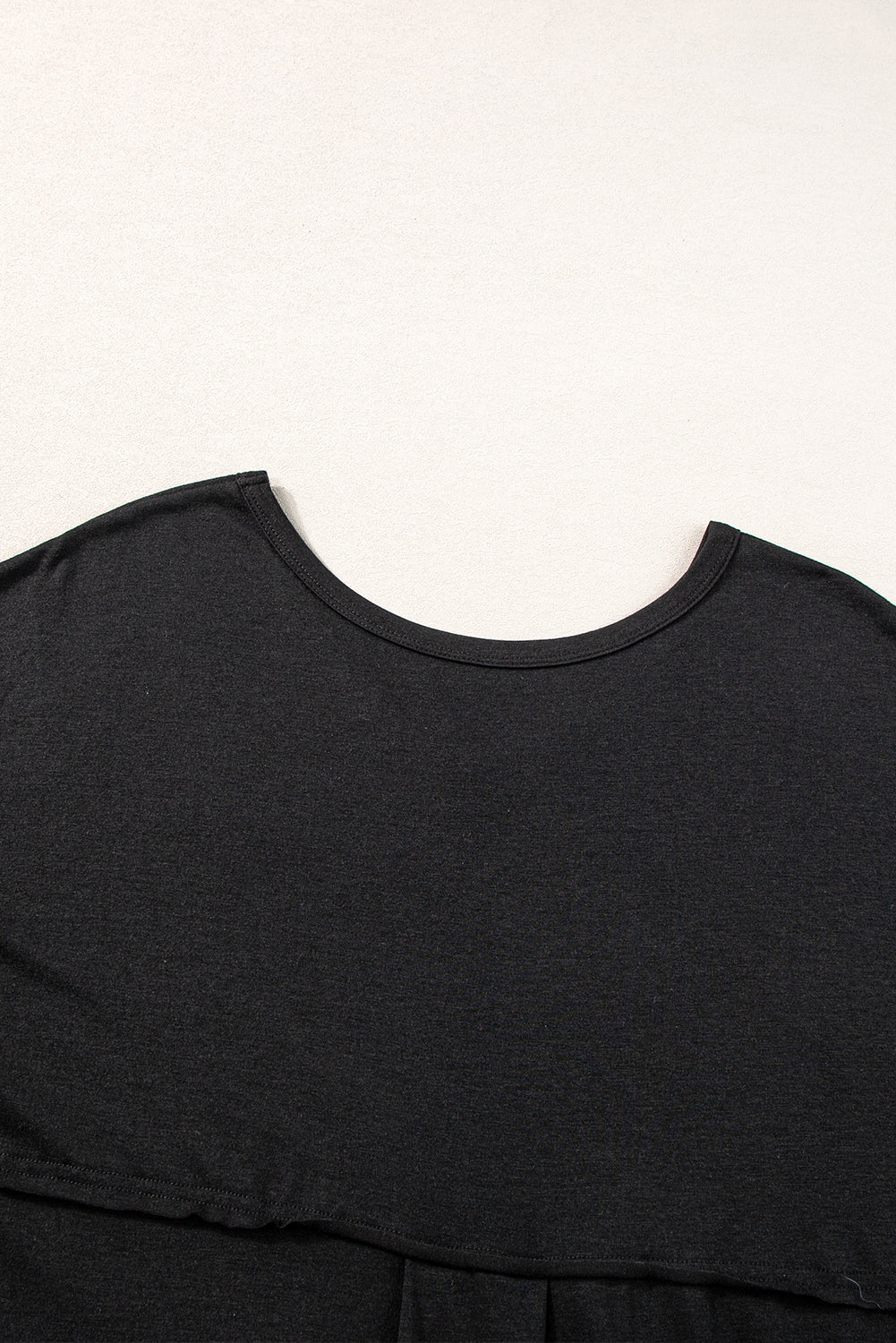 Blue Zone Planet | Black V Neck Hidden Pocket Splits Maxi T-shirt Dress Blue Zone Planet