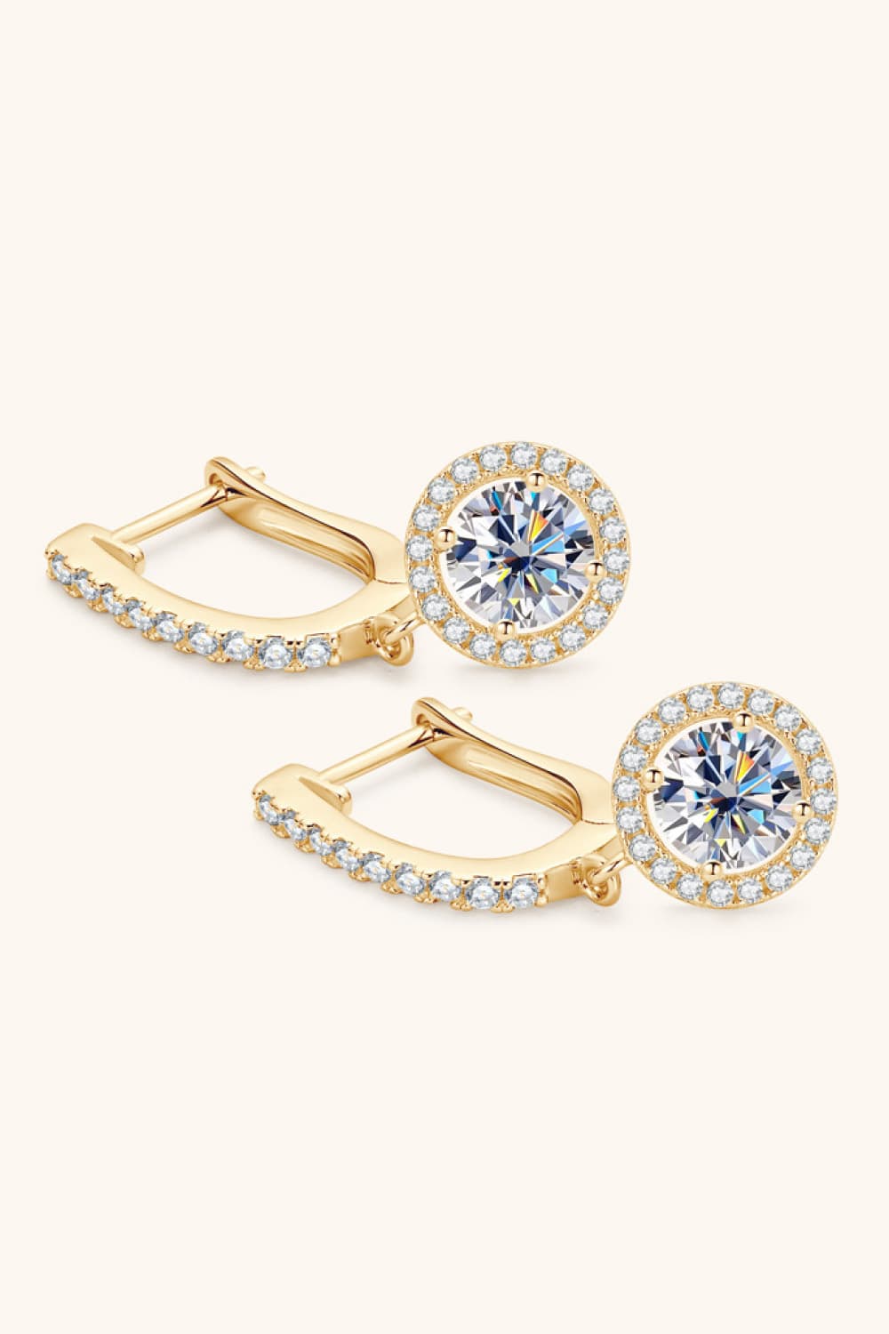 2 Carat Moissanite 925 Sterling Silver Drop Earrings BLUE ZONE PLANET