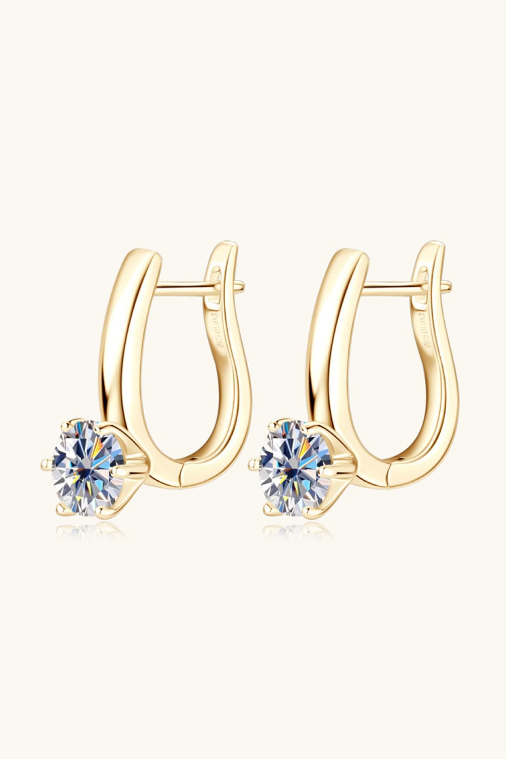 2 Carat Moissanite 925 Sterling Silver Earrings BLUE ZONE PLANET