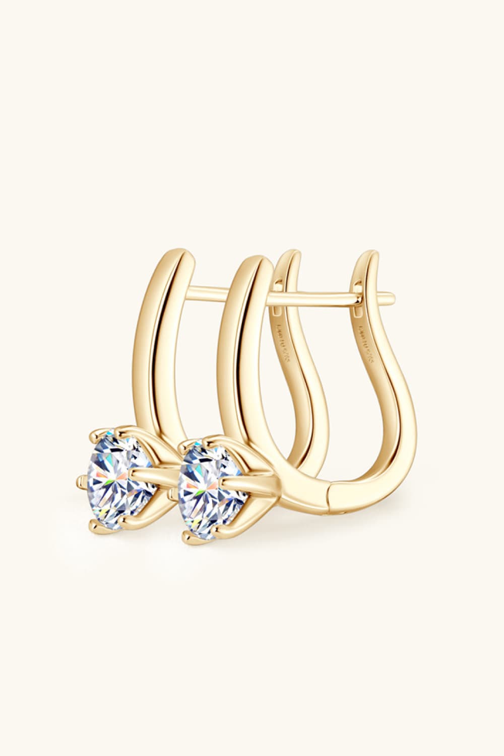 2 Carat Moissanite 925 Sterling Silver Earrings BLUE ZONE PLANET