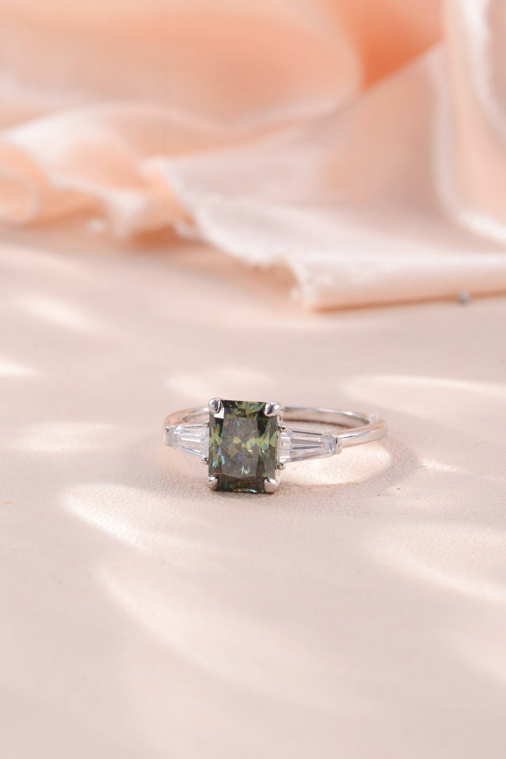 2 Carat Moissanite 925 Sterling Silver Ring BLUE ZONE PLANET