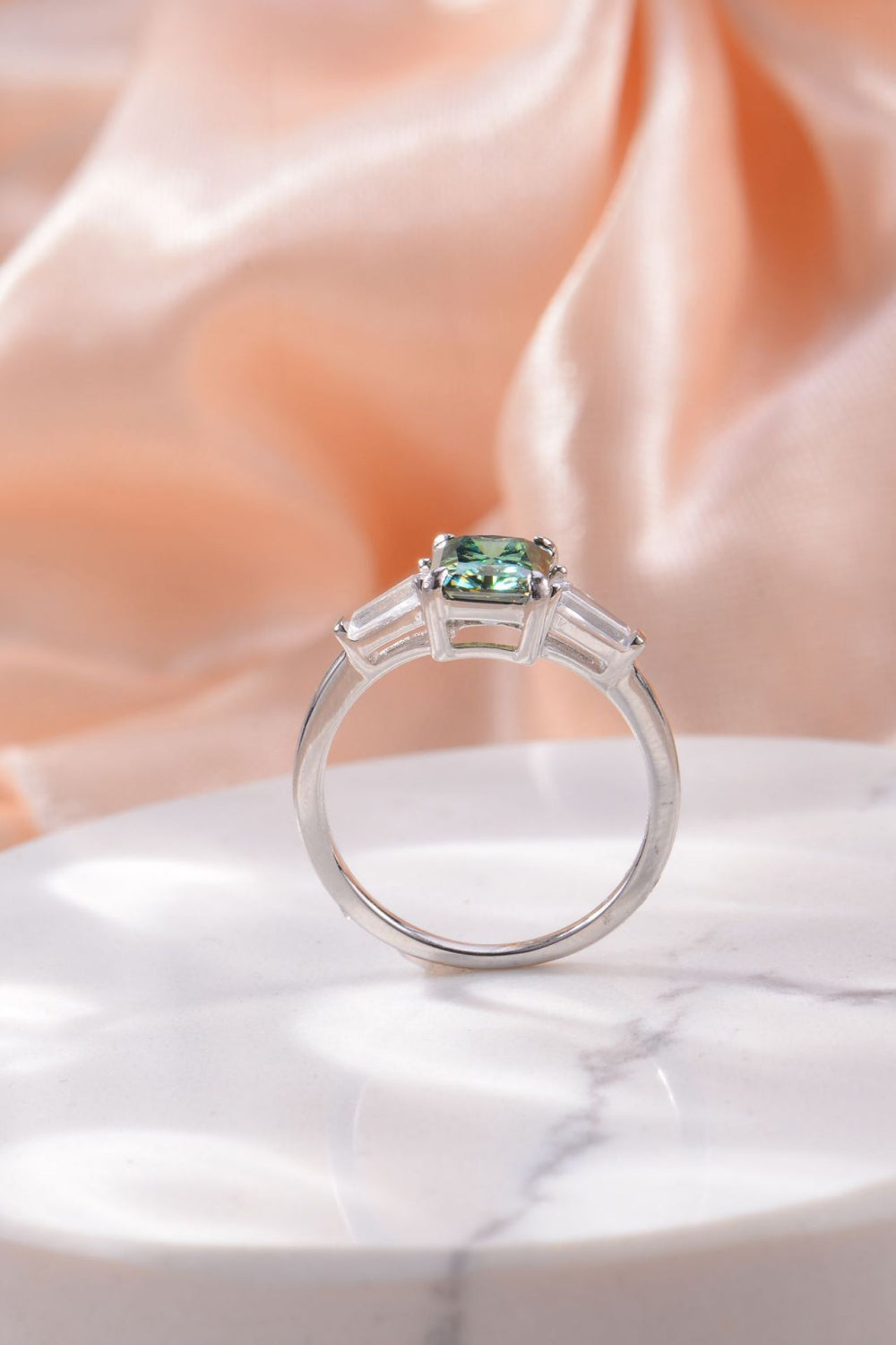 2 Carat Moissanite 925 Sterling Silver Ring BLUE ZONE PLANET