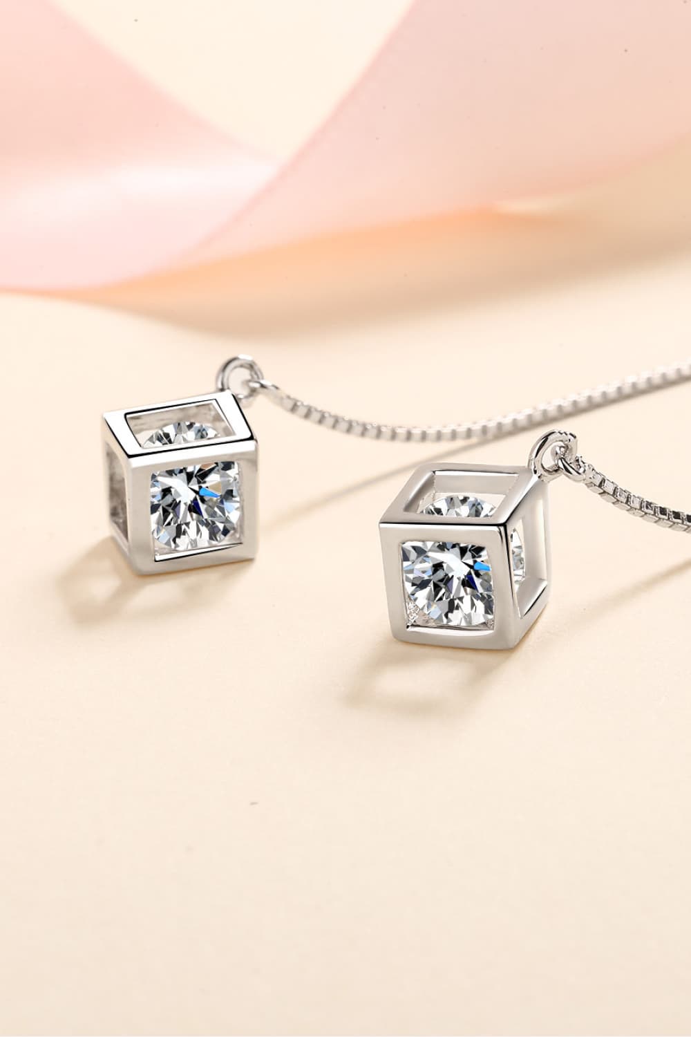 2 Carat Moissanite 925 Sterling Silver Threader Earrings BLUE ZONE PLANET