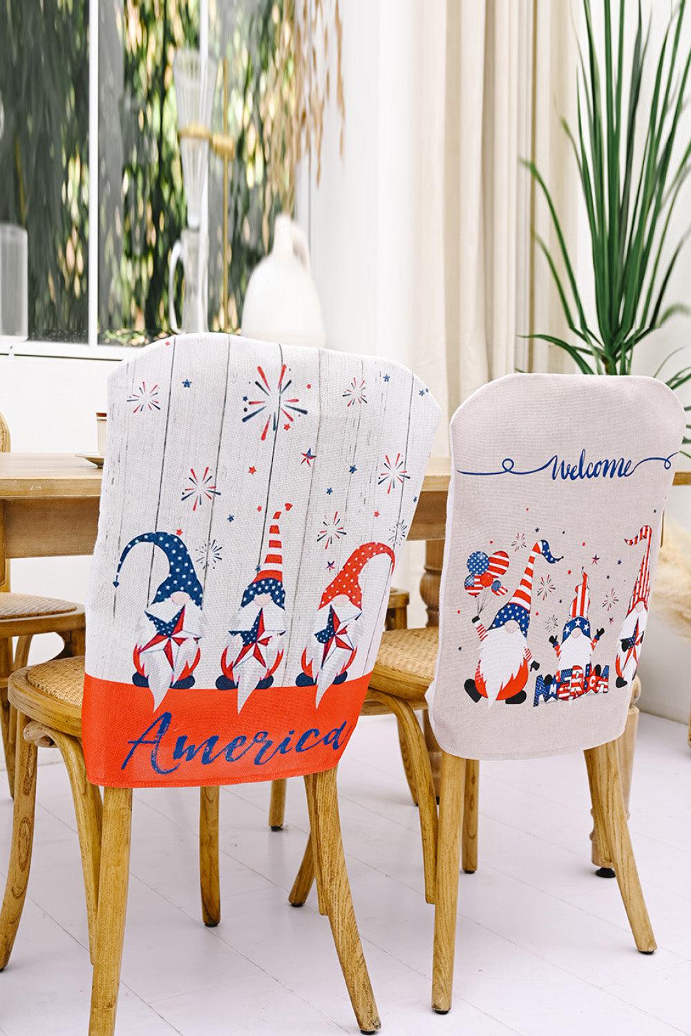 2-Piece Independence Day Chair Covers BLUE ZONE PLANET