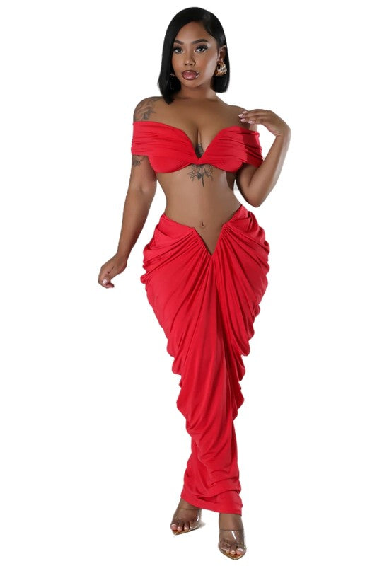 two piece club dresses Two Piece Dress Sexy Set Skirt And Crop Top... From Mengyang02, $8.73