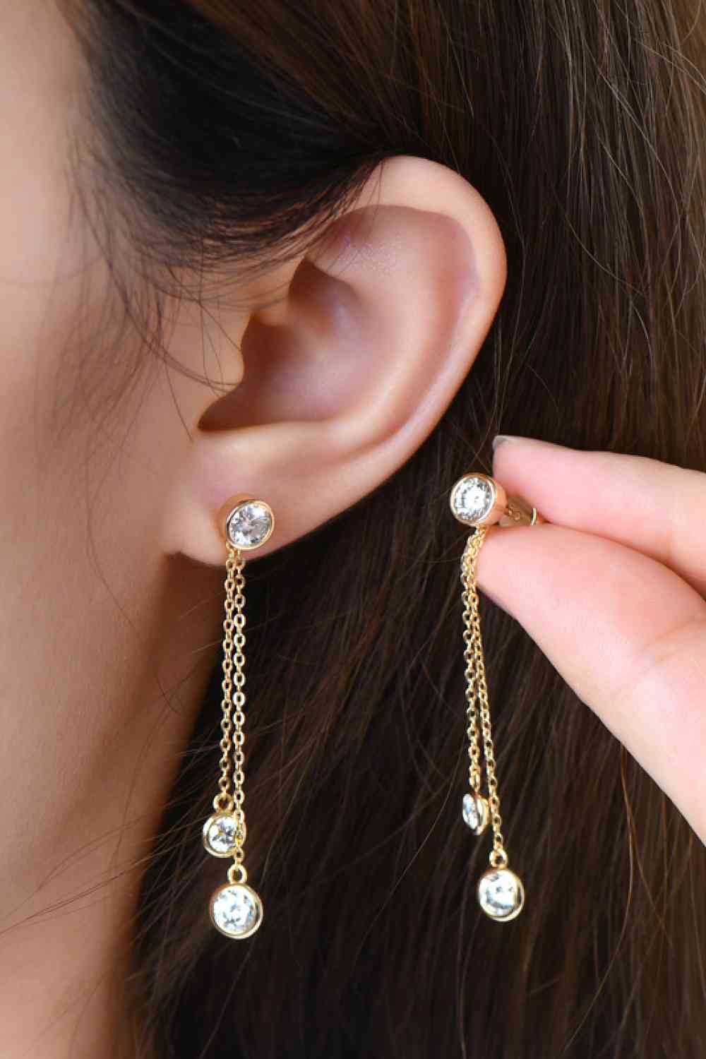 2.6 Carat Moissanite 925 Sterling Silver Earrings BLUE ZONE PLANET
