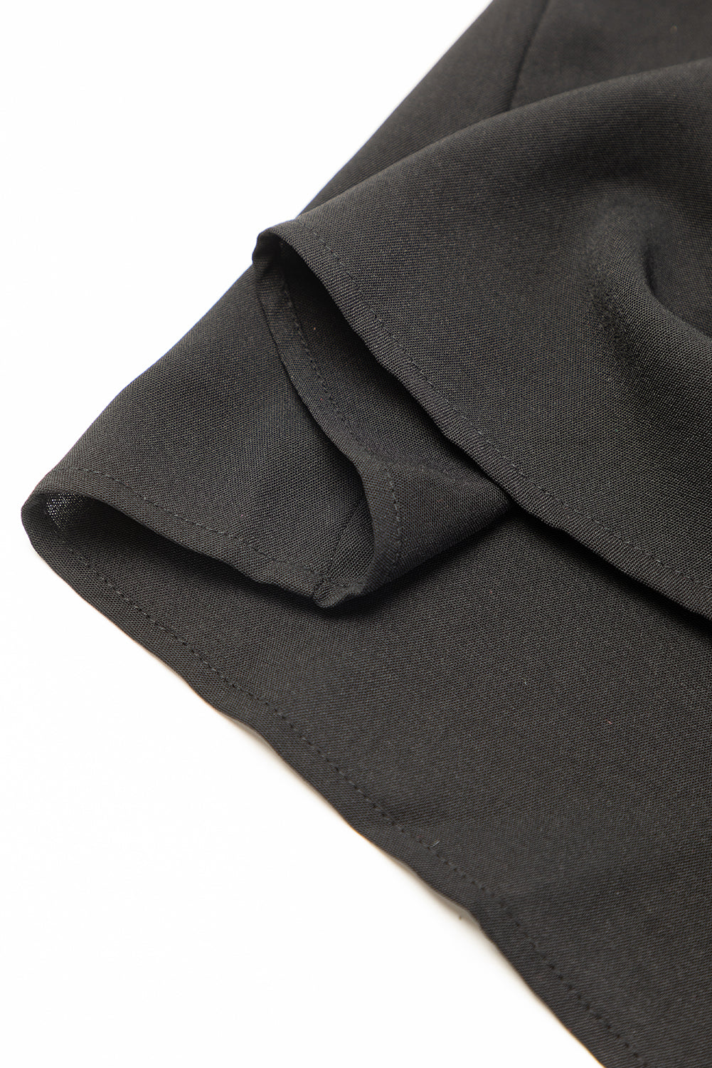 Blue Zone Planet | Black Ruffle Sleeve V Neck Frilled Shift Dress Blue Zone Planet