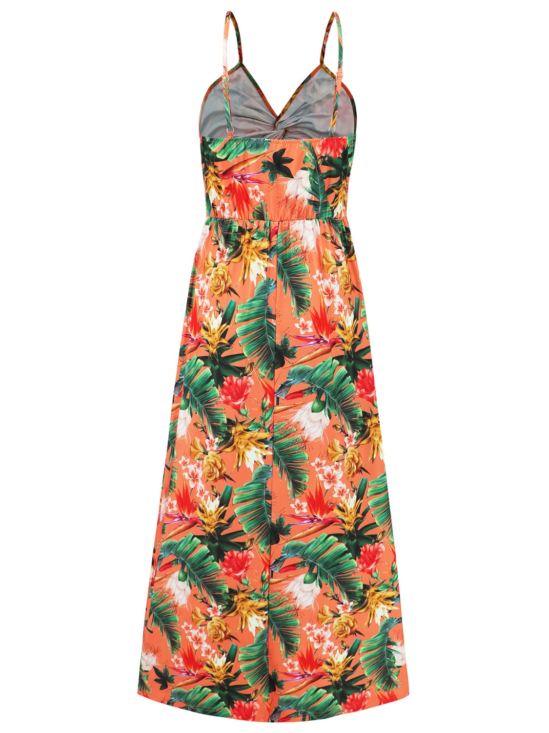 Blue Zone Planet | Twisted Printed V-Neck Cami Dress BLUE ZONE PLANET