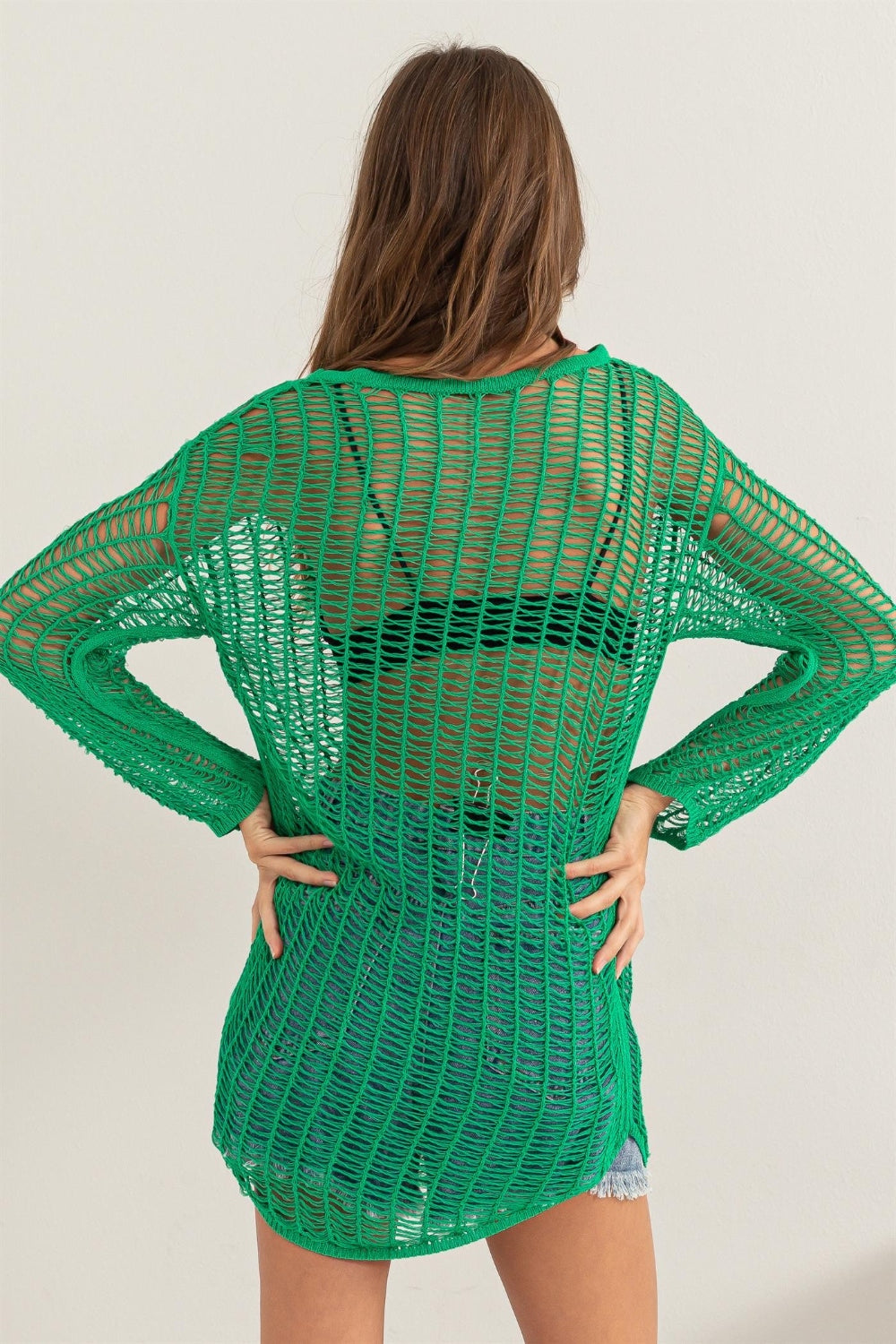 HYFVE Crochet Long Sleeve Cover Up BLUE ZONE PLANET