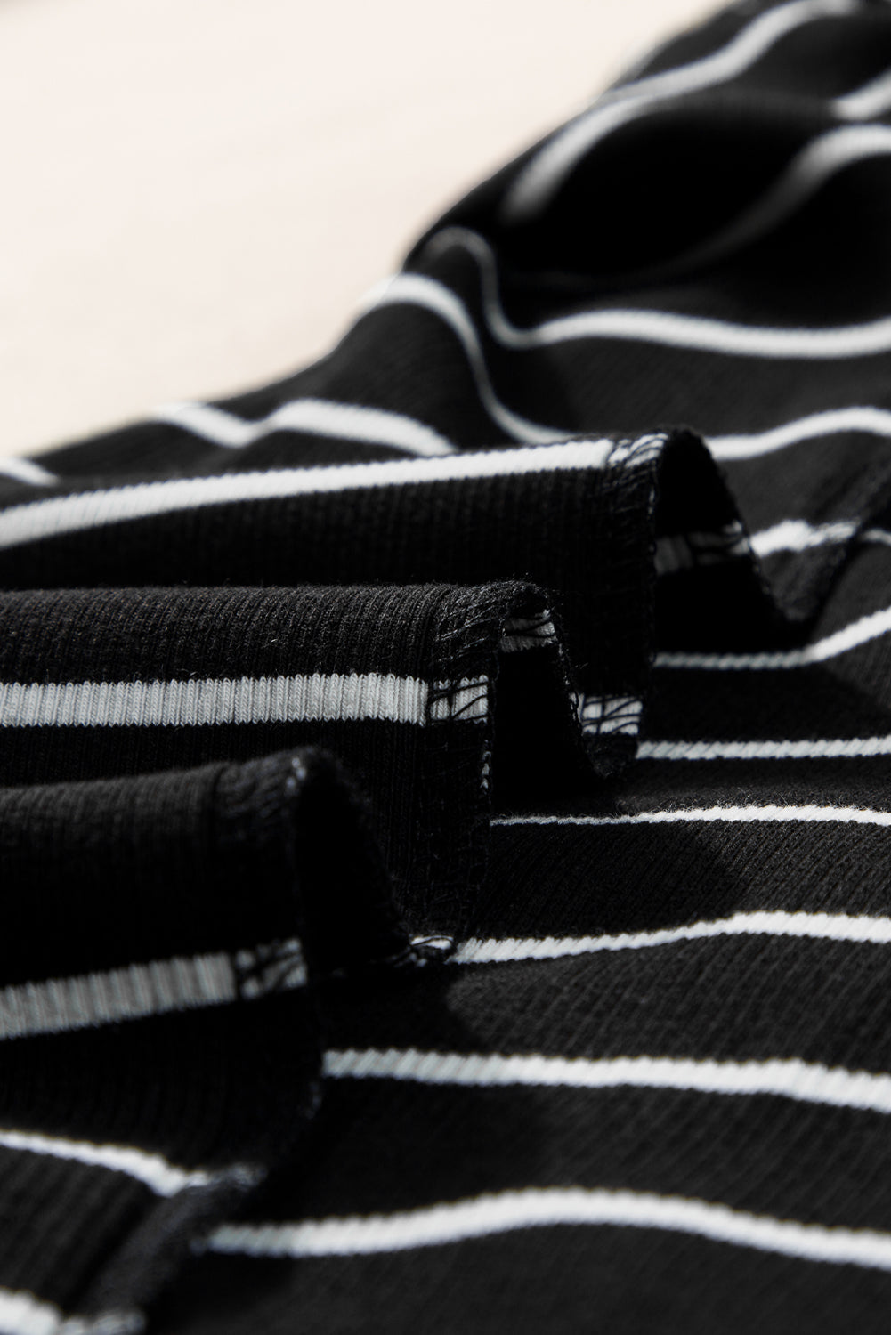Blue Zone Planet | White Stripe Ribbed Knit Tank Mini Dress Blue Zone Planet