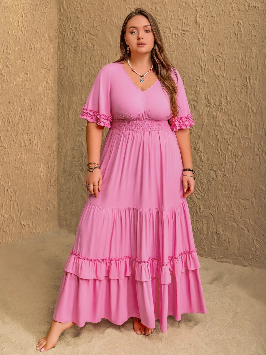 pink and blue dress plus size Blue Pink African Ankara Print Plus Size Corset Dress with Long Sleeve Africanclothinghub