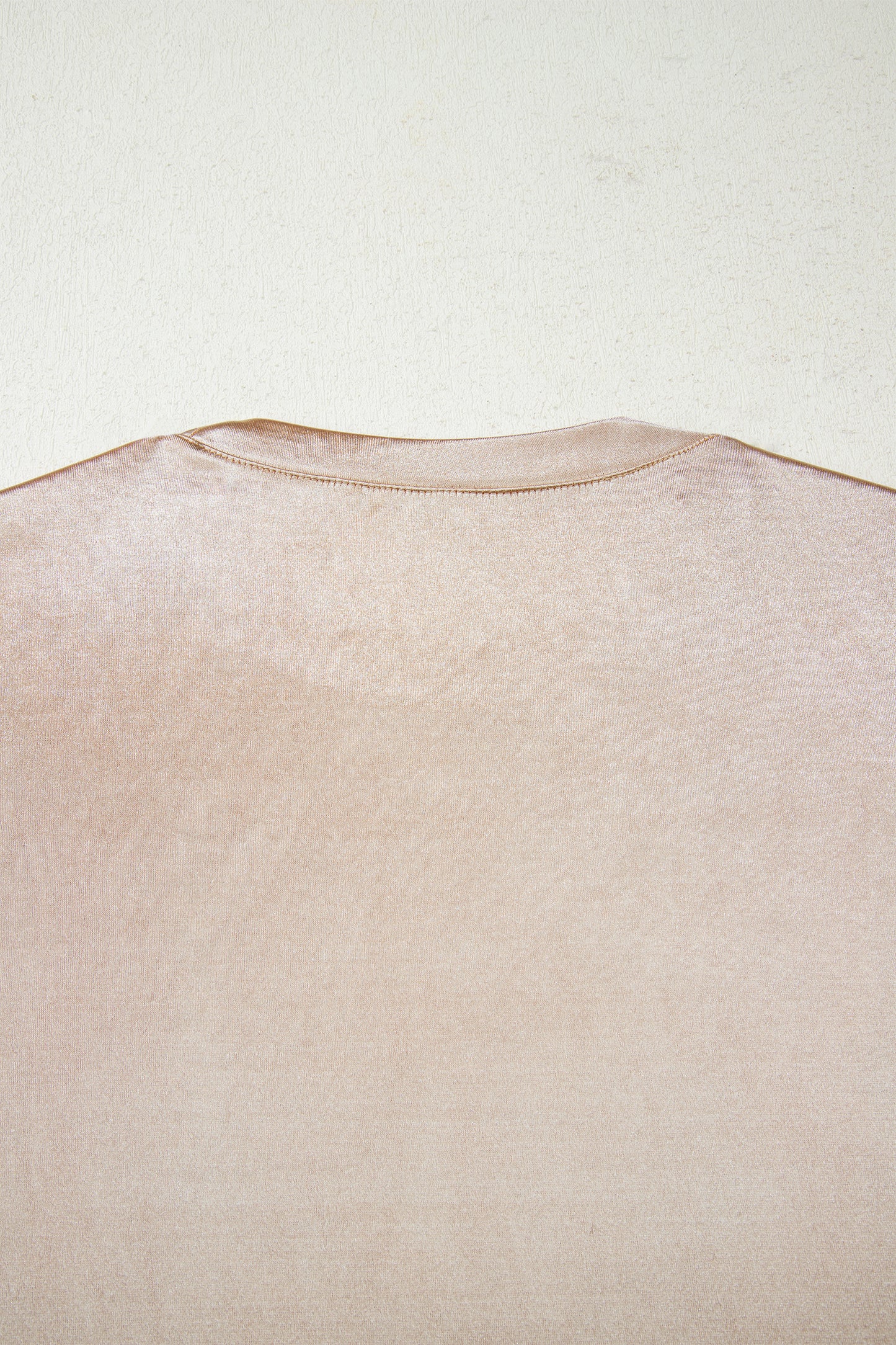 Gold Round Neck Metallic Tank Top