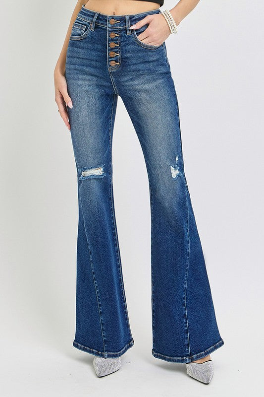 Nora Flare Button Fly. Jeans Nora Flare Button Fly. Jeans