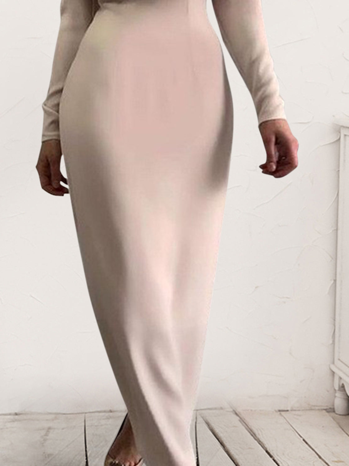 Blue Zone Planet | Ruched Turtleneck Long Sleeve Dress BLUE ZONE PLANET