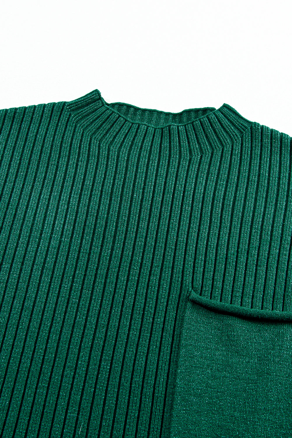 Blue Zone Planet | Oatmeal Patch Pocket Ribbed Knit Short Sleeve Sweater Dress Blue Zone Planet
