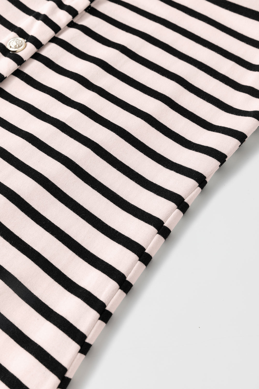 Blue Zone Planet | White Striped Print Sleeveless Buttoned Maxi Dress Blue Zone Planet