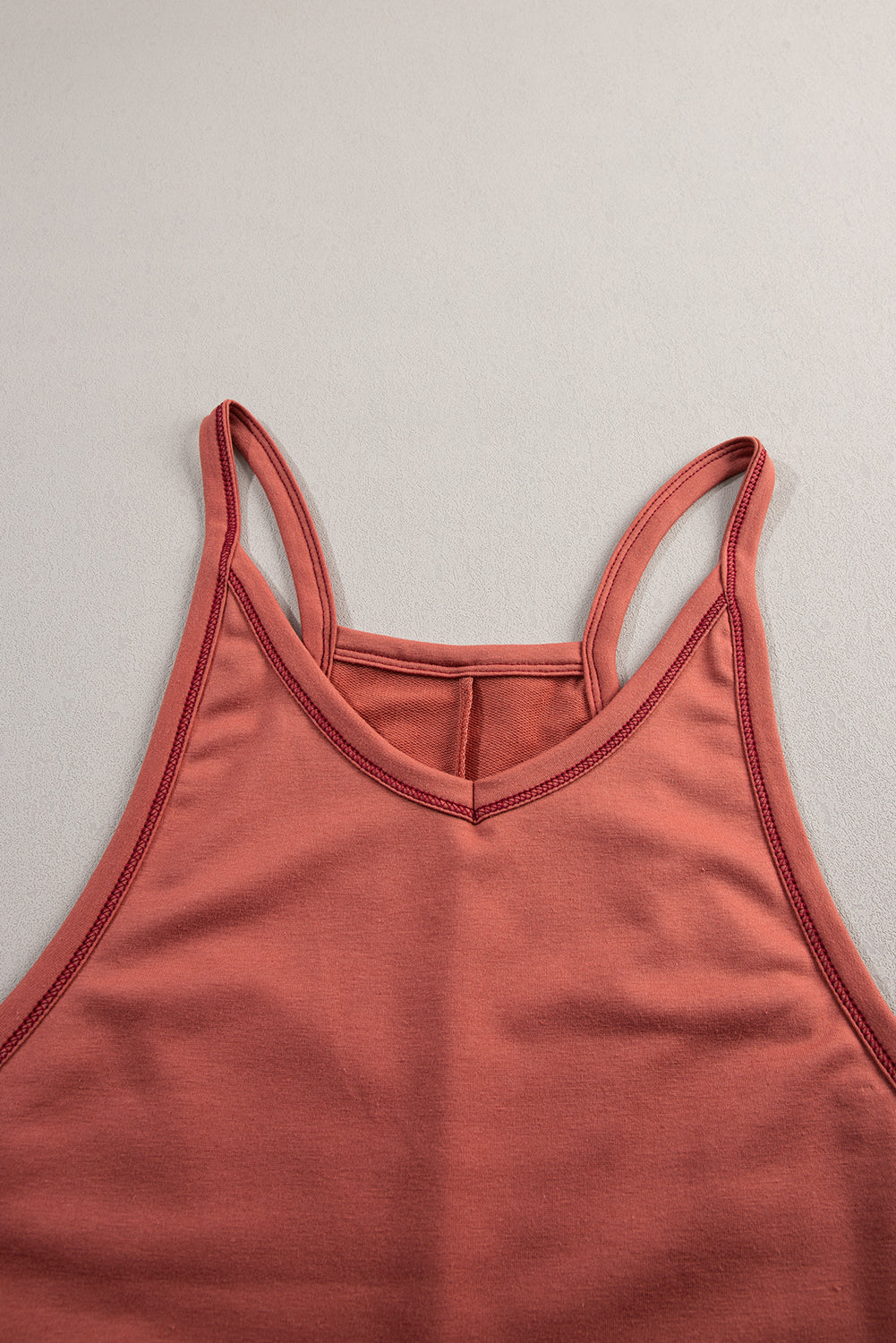 Blue Zone Planet | Apricot Side Pockets Harem Pants Sleeveless V Neck Jumpsuit Blue Zone Planet