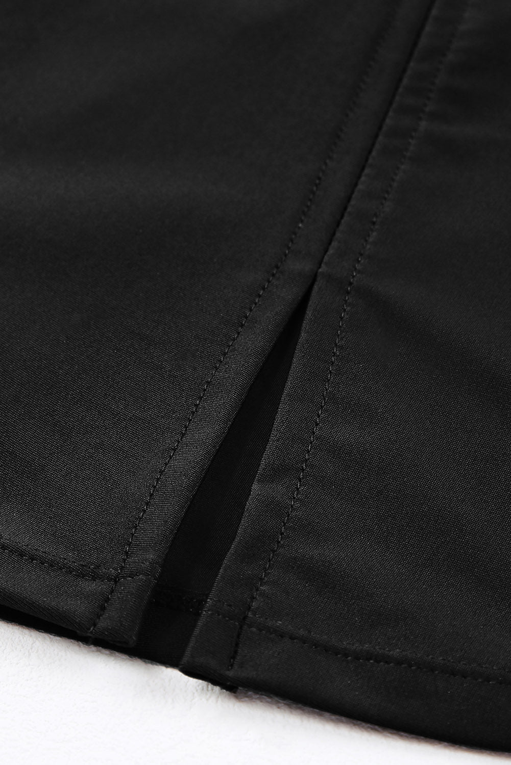 Blue Zone Planet |  Black Solid Square Neck Sleeveless Tankini Swimsuit Blue Zone Planet