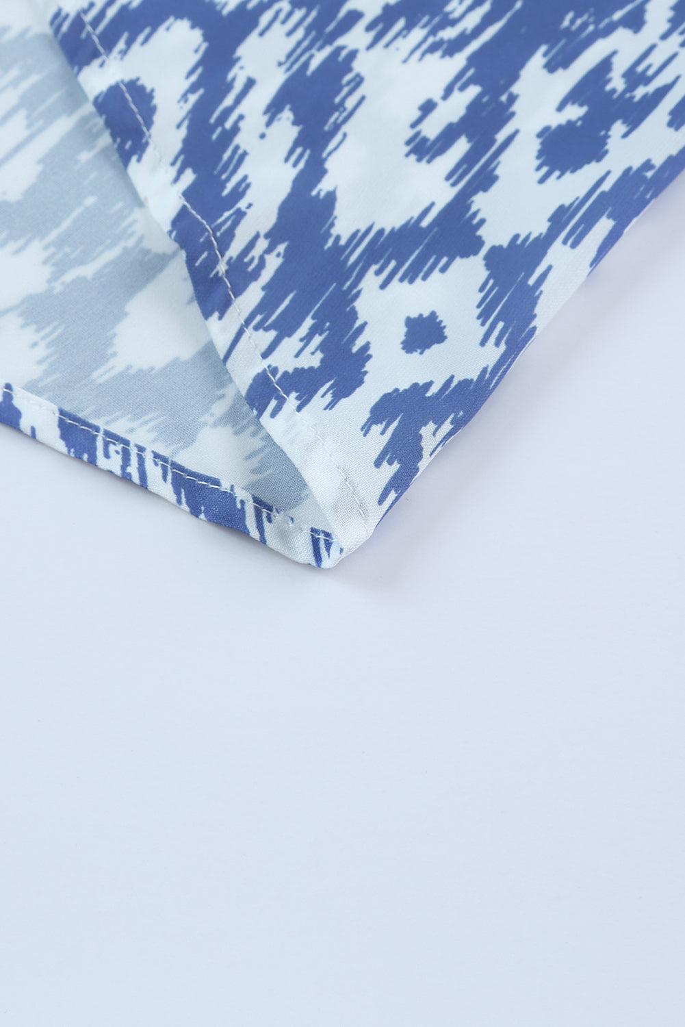 Blue Zone Planet | Sky Blue V Neck Geometric Print Maxi Dress Blue Zone Planet