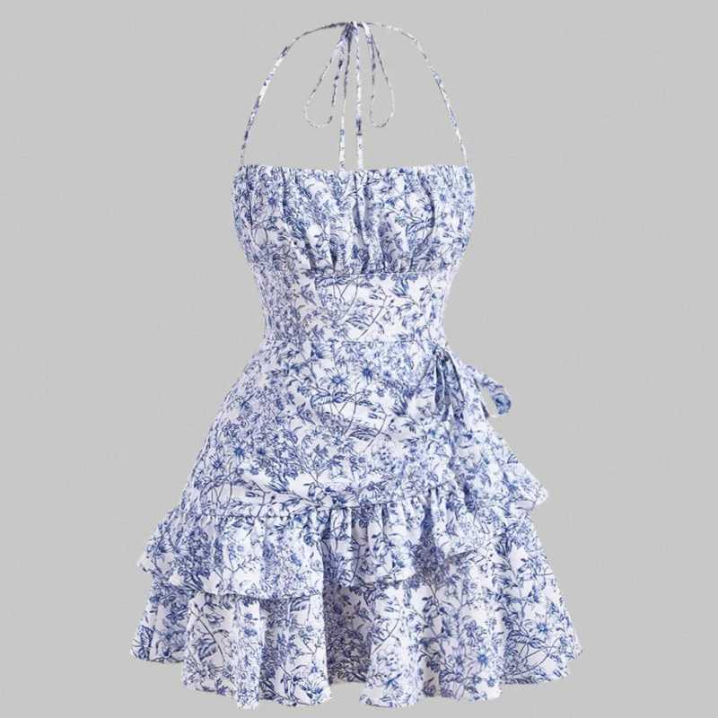 bodycon halter dress Alicia Satin Halter Mini Dress main image 0