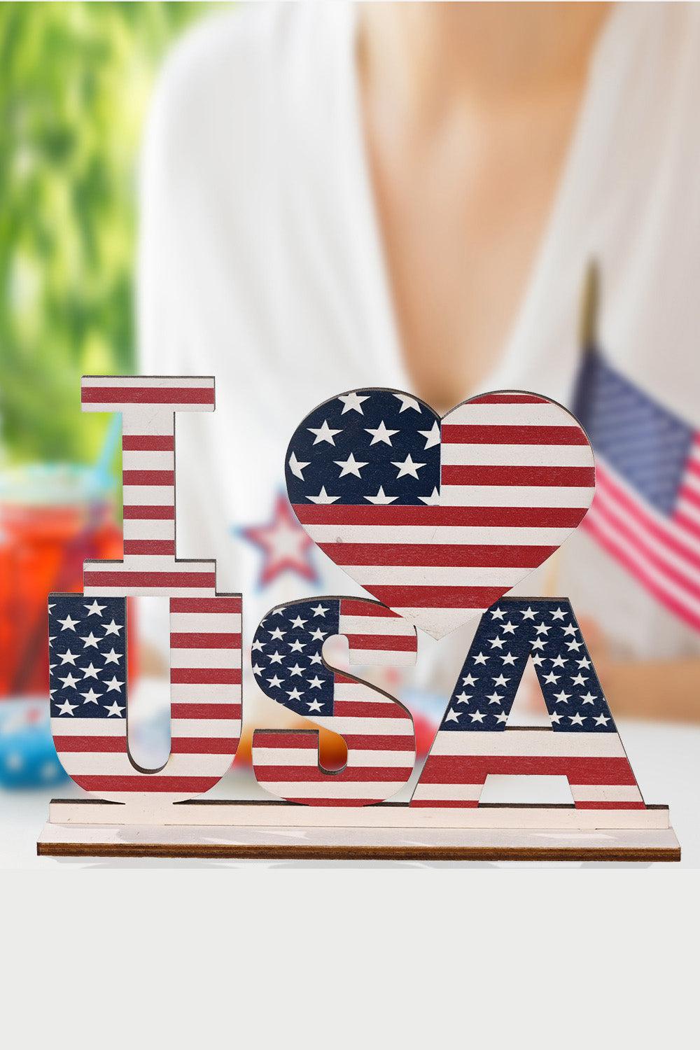 7-Piece Independence Day Letter Decor Ornaments BLUE ZONE PLANET