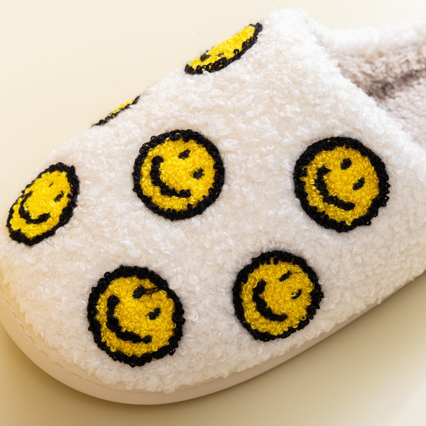 Blue Zone Planet | Melody Smiley Face Slippers BLUE ZONE PLANET