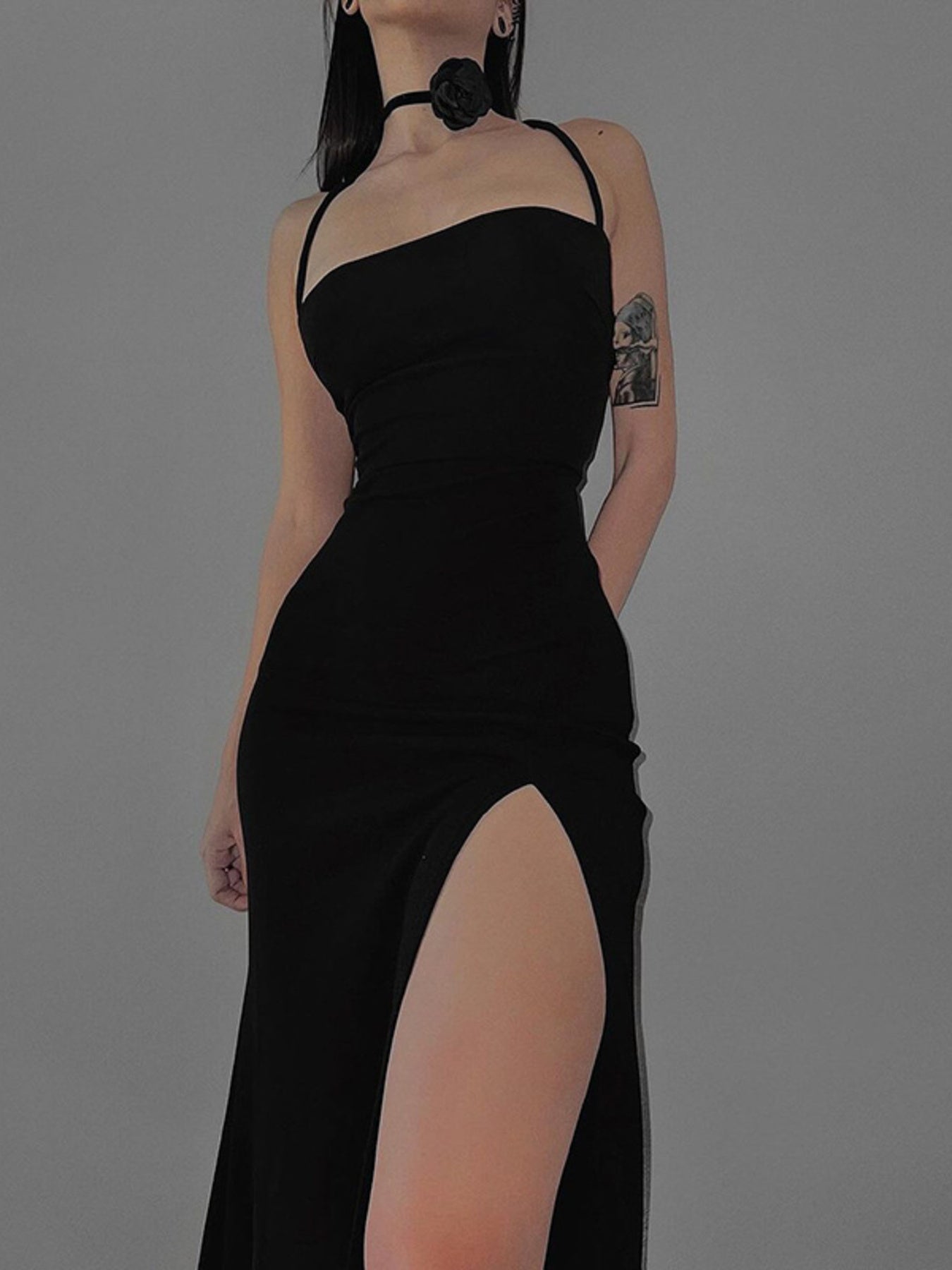 high split bodycon dress Vintage Square Neck Ruched Velvet High Slit Bodycon Long Sleeve Maxi Dress For Women 2026