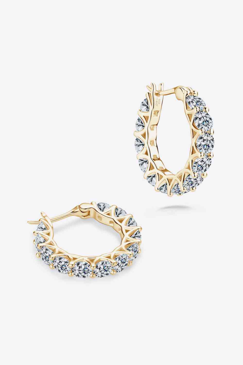 7.2 Carat Moissanite 925 Sterling Silver Earrings BLUE ZONE PLANET