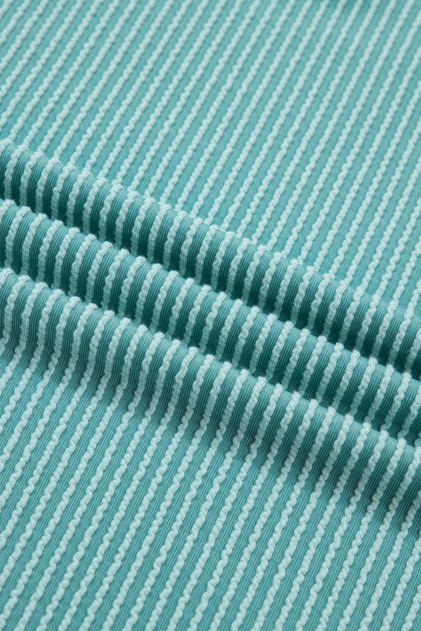 Green Bay Color Block Lace Leopard Patchwork Twisted Ribbed Tee