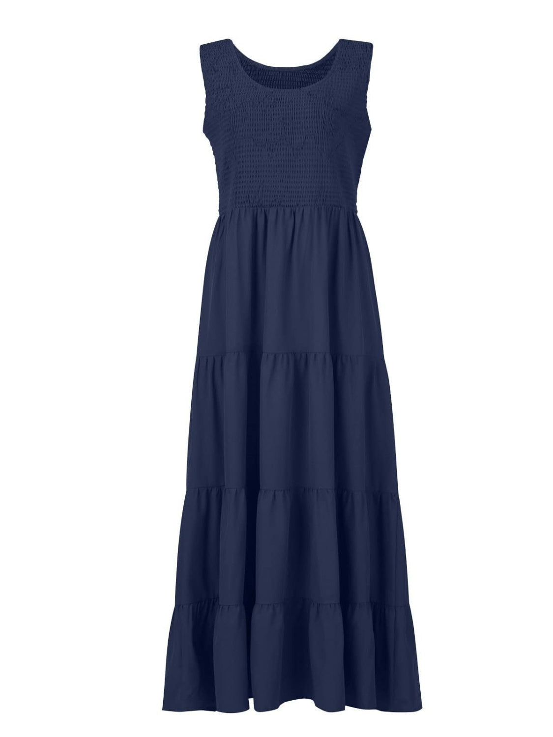 Blue Zone Planet | Sienna's Tiered Smocked Wide Strap Dress BLUE ZONE PLANET