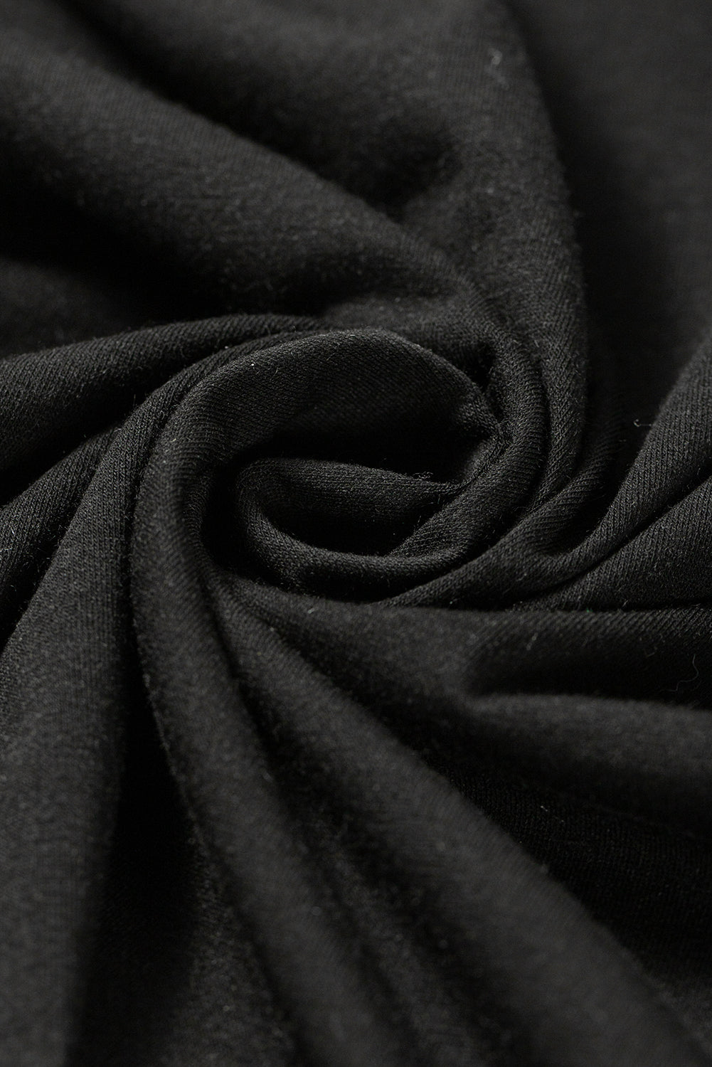 Blue Zone Planet |  Black Notched Neck Pleated Puff Sleeve Shift T-shirt Dress Blue Zone Planet