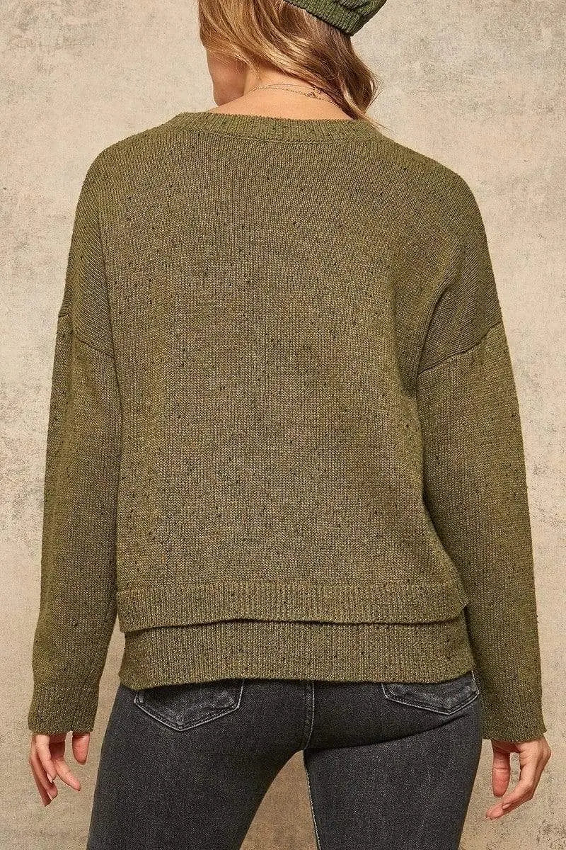 A Multicolor Knit Sweater Blue Zone Planet