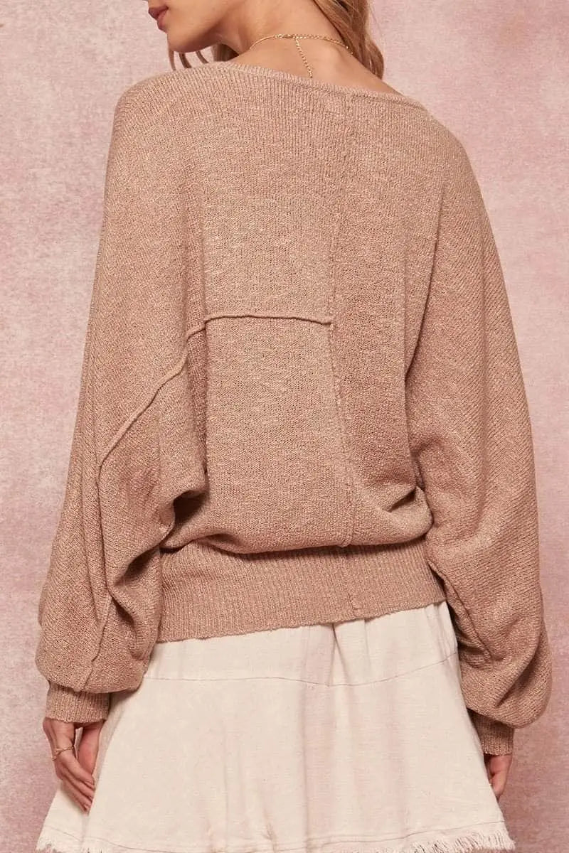 A Solid Knit Sweater Blue Zone Planet