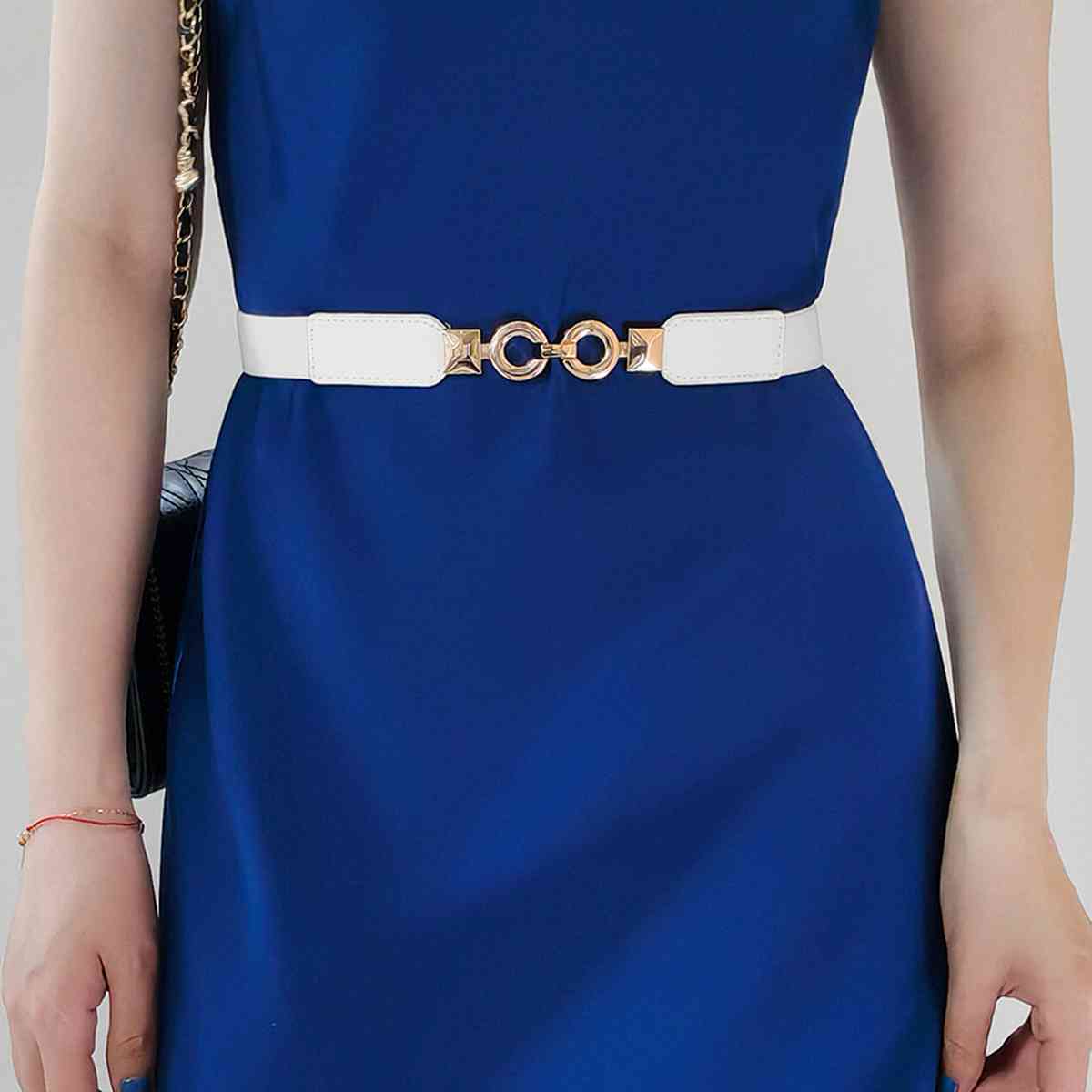 Alloy Buckle Elastic Belt BLUE ZONE PLANET