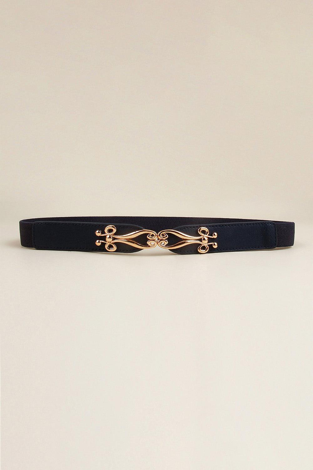 Alloy Buckle Elastic Belt BLUE ZONE PLANET