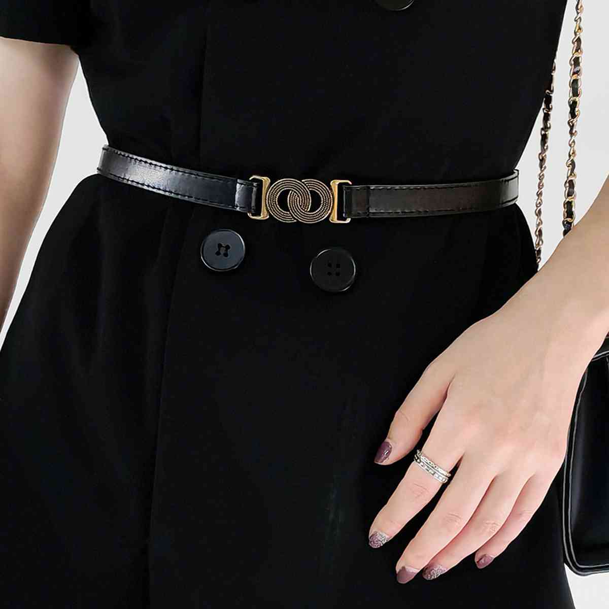 Alloy Buckle PU Belt BLUE ZONE PLANET